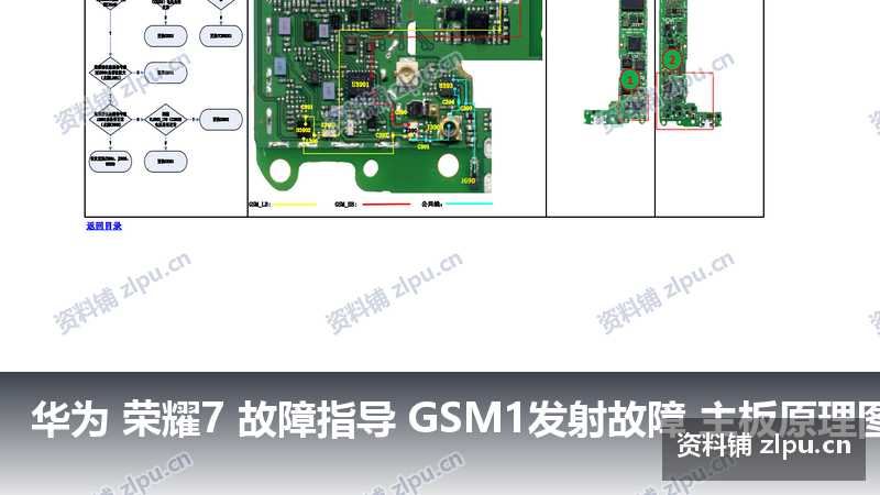 华为 荣耀7 故障指导 GSM1发射故障 主板原理图-资料铺