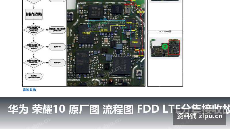 华为 荣耀10 原厂图 流程图 FDD LTE分集接收故障-资料铺