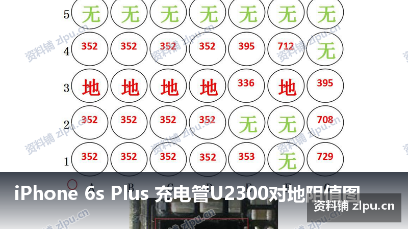 iPhone 6s Plus 充电管U2300对地阻值图插图 iPhone 6s Plus 充电管U2300对地阻值图