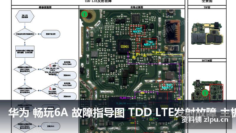 华为 畅玩6A 故障指导图 TDD LTE发射故障 主板原理图插图 华为 畅玩6A 故障指导图 TDD LTE发射故障 主板原理图