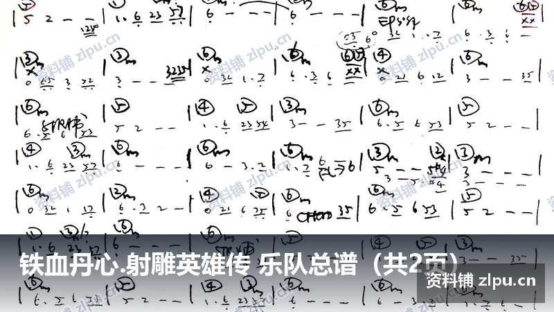 铁血丹心.射雕英雄传 乐队总谱（共2页）-资料铺