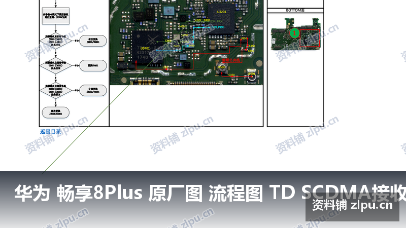 华为 畅享8Plus 原厂图 流程图 TD SCDMA接收故障-资料铺
