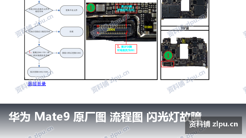 华为 Mate9 原厂图 流程图 闪光灯故障插图 华为 Mate9 原厂图 流程图 闪光灯故障