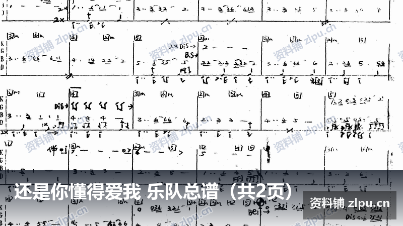 还是你懂得爱我 乐队总谱（共2页）-资料铺