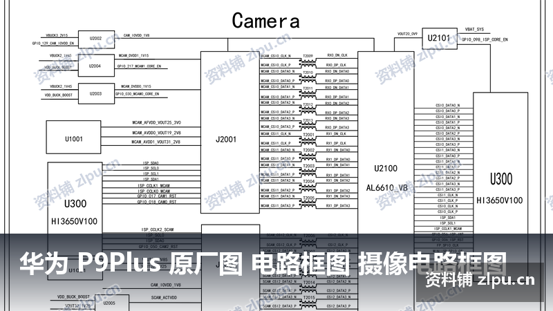 华为 P9Plus 原厂图 电路框图 摄像电路框图插图 华为 P9Plus 原厂图 电路框图 摄像电路框图