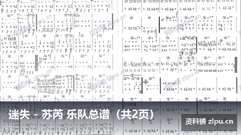 迷失 - 苏芮 乐队总谱（共2页）-资料铺