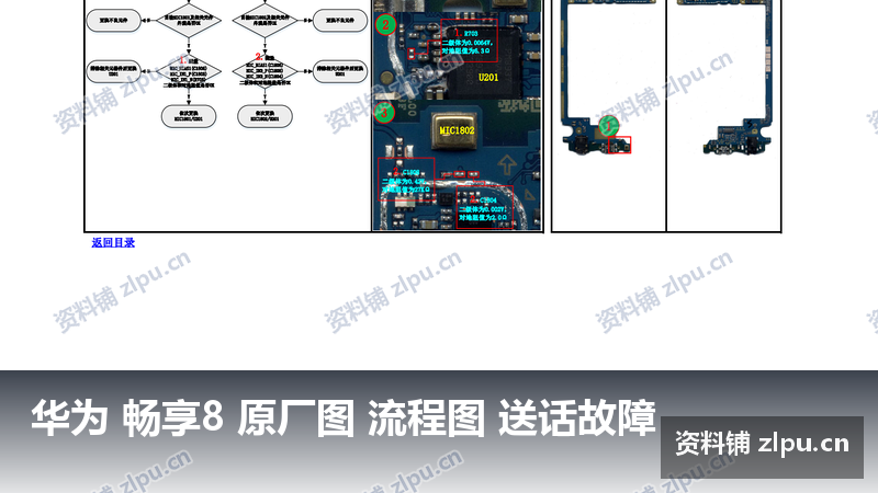华为 畅享8 原厂图 流程图 送话故障-资料铺
