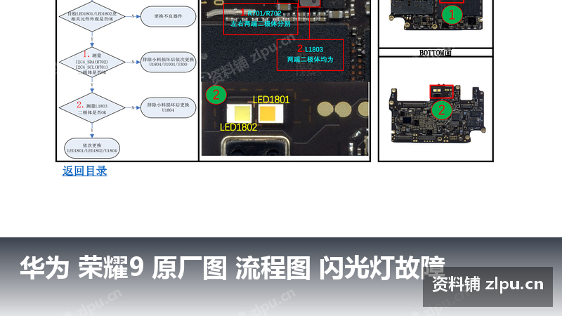 华为 荣耀9 原厂图 流程图 闪光灯故障插图 华为 荣耀9 原厂图 流程图 闪光灯故障