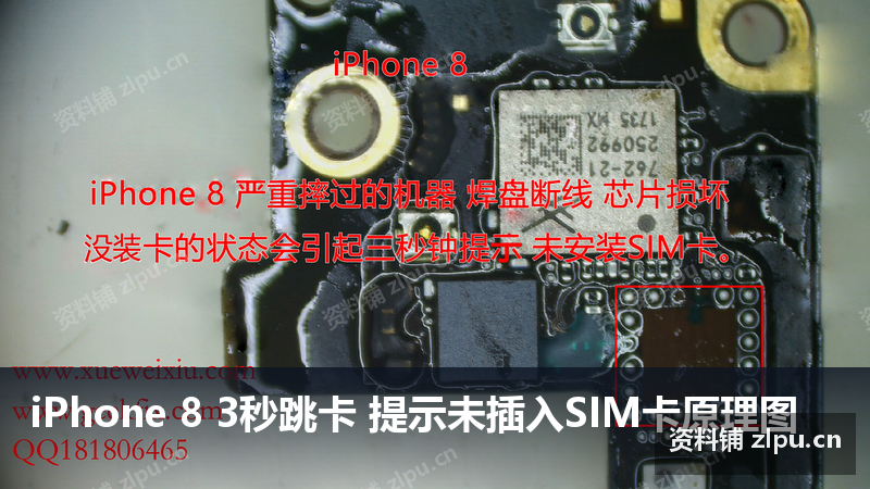 iPhone 8 3秒跳卡 提示未插入SIM卡原理图-资料铺