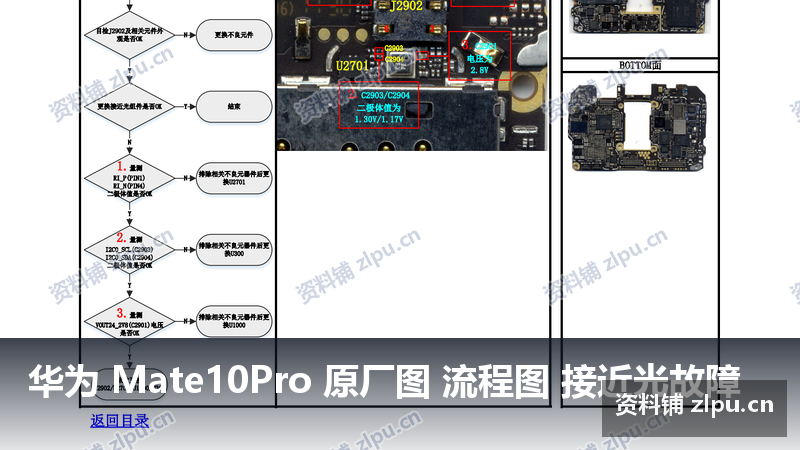 华为 Mate10Pro 原厂图 流程图 接近光故障-资料铺