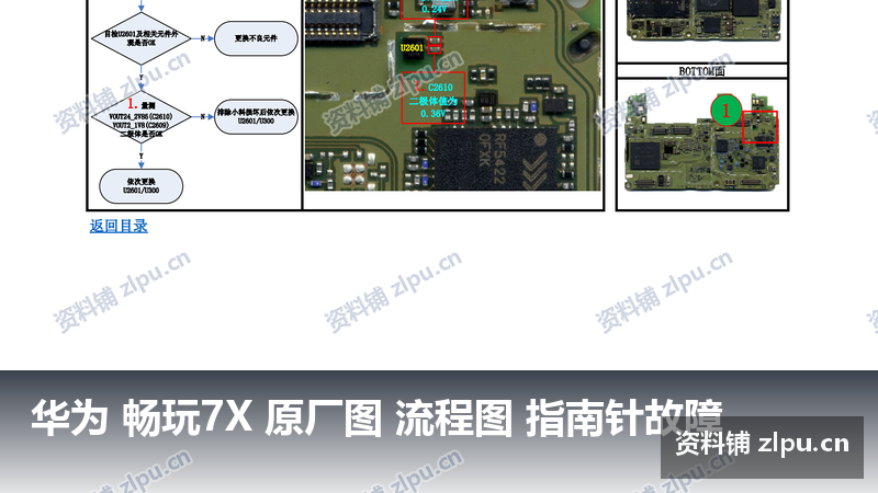 华为 畅玩7X 原厂图 流程图 指南针故障插图 华为 畅玩7X 原厂图 流程图 指南针故障
