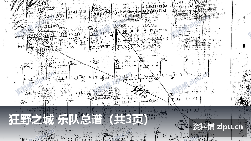 狂野之城 乐队总谱（共3页）-资料铺